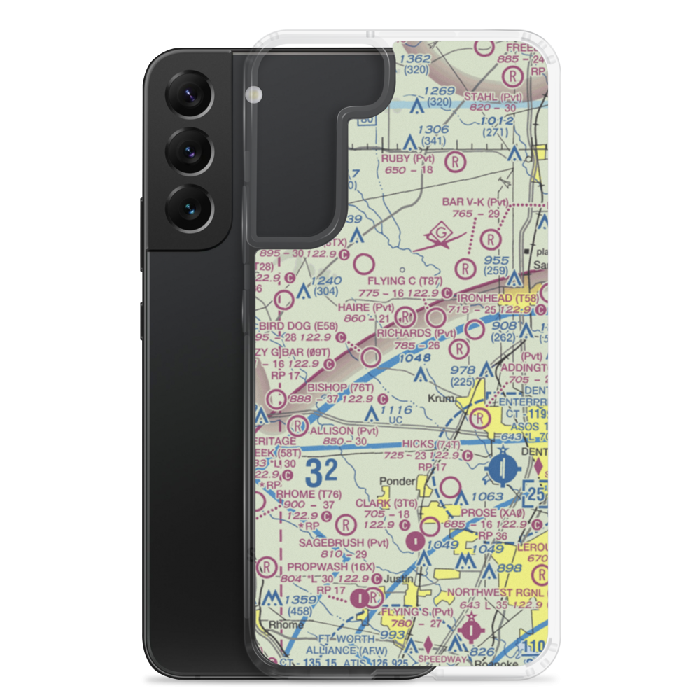 Windmillcreek Airport (85XA) VFR Sectional Samsung Case Samsung Galaxy S22 Plus model shown