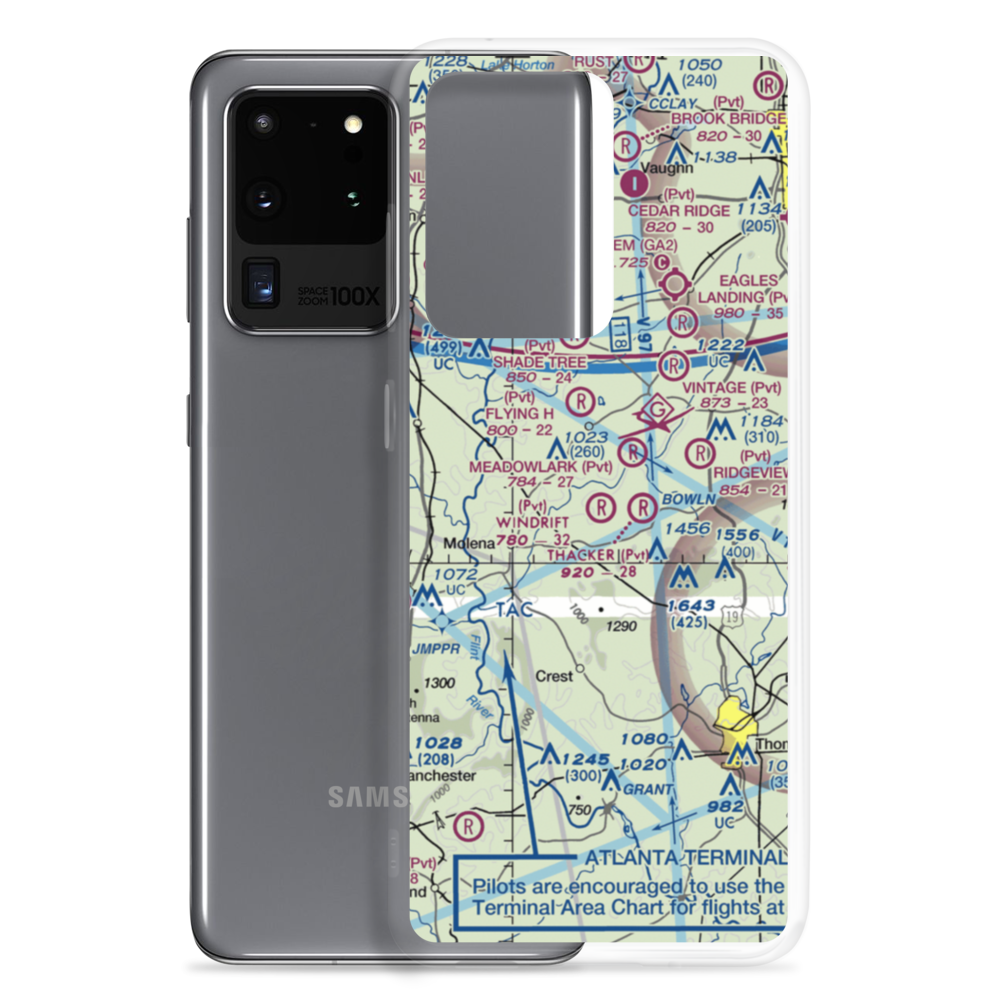 Windrift Aerodrome (2GA5) VFR Sectional Samsung Case Samsung Galaxy S20 Ultra model shown
