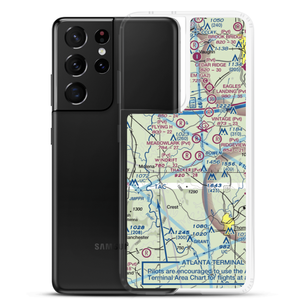 Windrift Aerodrome (2GA5) VFR Sectional Samsung Case Samsung Galaxy S21 Ultra model shown