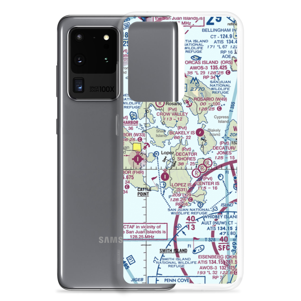 Windsock Airport (4WA4) VFR Sectional Samsung Case Samsung Galaxy S20 Ultra model shown