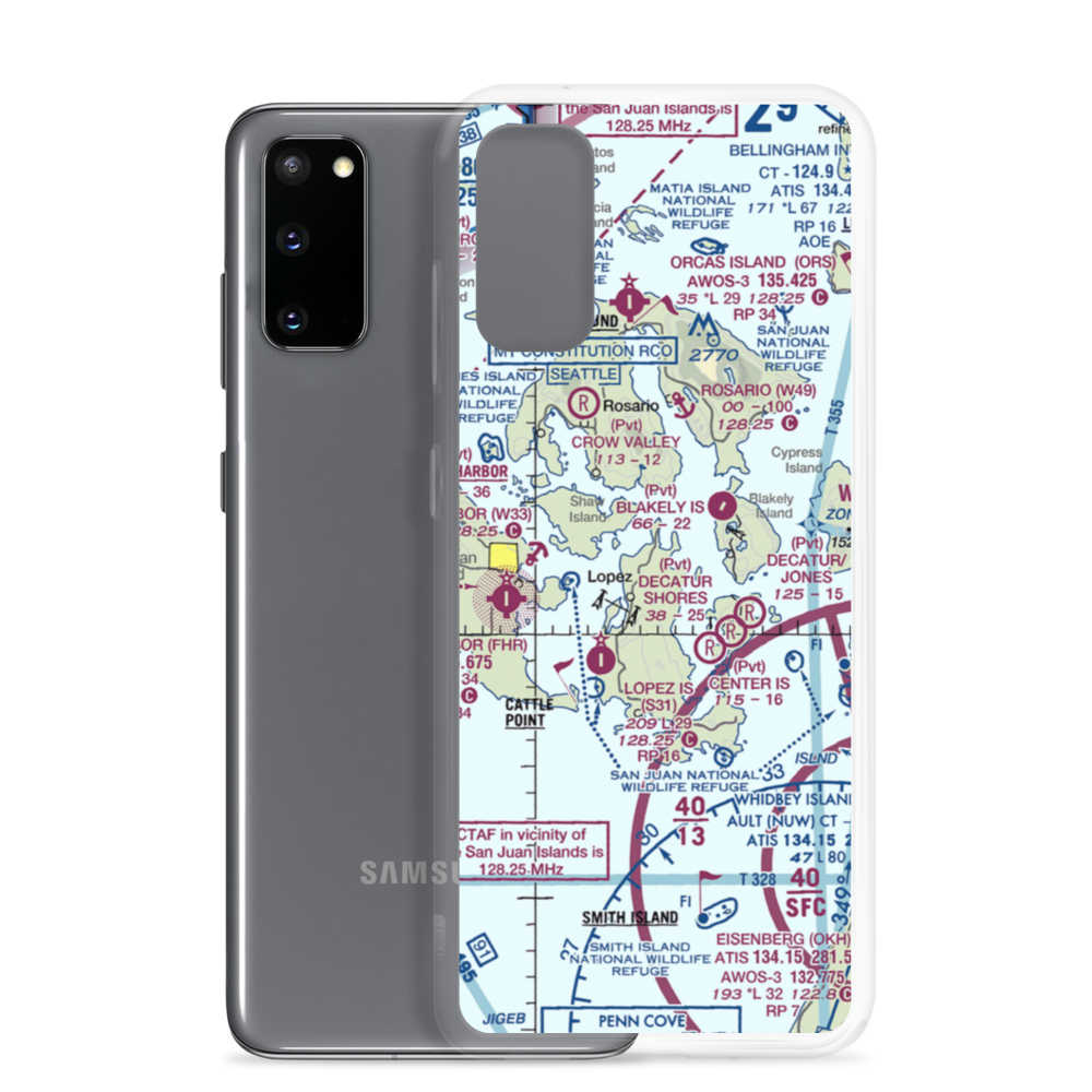 Windsock Airport (4WA4) VFR Sectional Samsung Case Samsung Galaxy S20 model shown