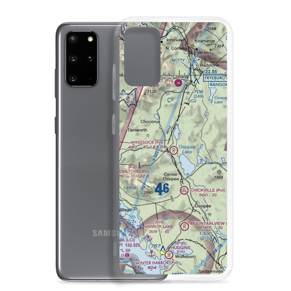 Windsock Village Airport (NH69) VFR Sectional Samsung Case Samsung Galaxy S20 Plus model shown