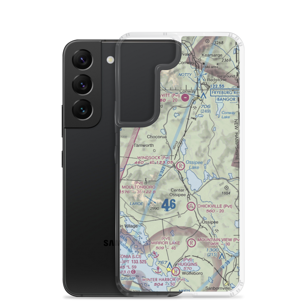 Windsock Village Airport (NH69) VFR Sectional Samsung Case Samsung Galaxy S22 model shown