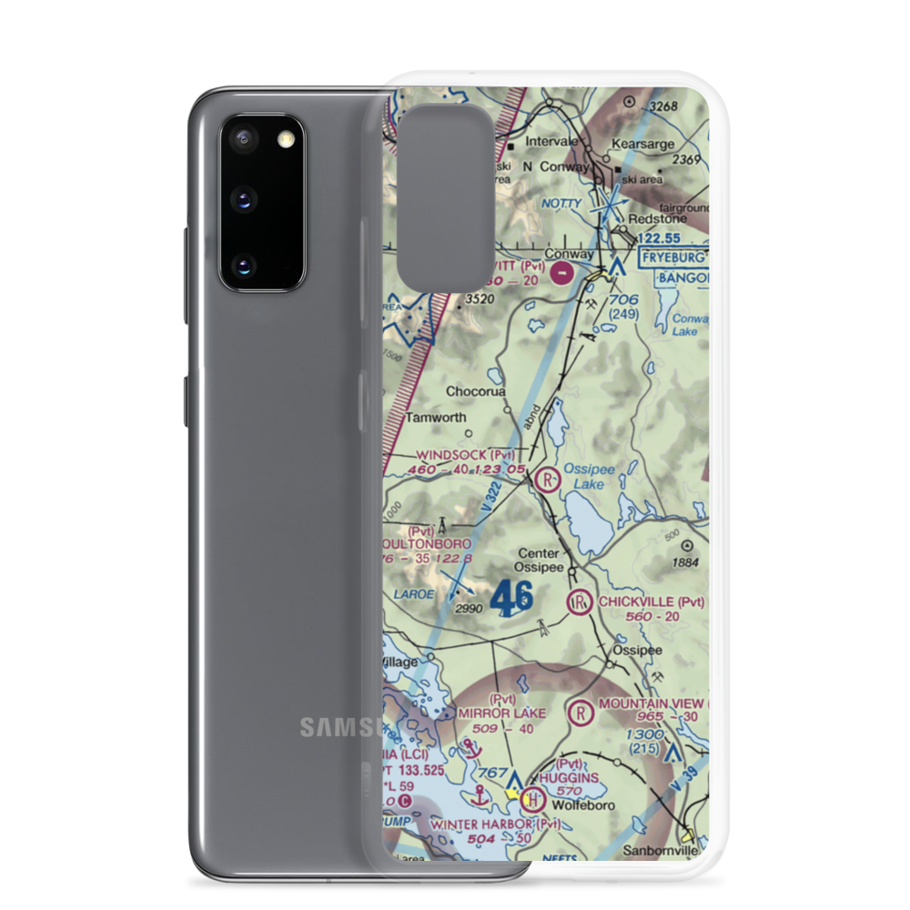 Windsock Village Airport (NH69) VFR Sectional Samsung Case Samsung Galaxy S20 model shown