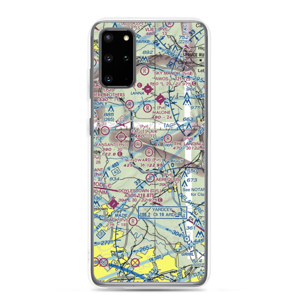 Windward Farms Airport (4NJ0) VFR Sectional Samsung Case Samsung Galaxy S20 Plus model shown