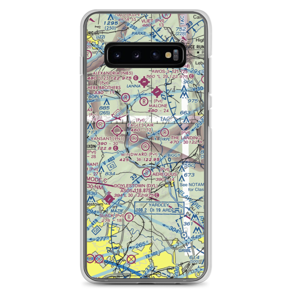 Windward Farms Airport (4NJ0) VFR Sectional Samsung Case Samsung Galaxy S10+ model shown