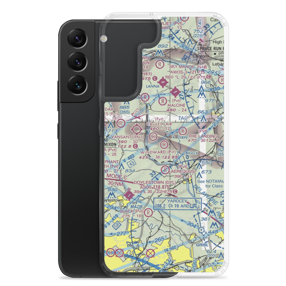 Windward Farms Airport (4NJ0) VFR Sectional Samsung Case Samsung Galaxy S22 Plus model shown