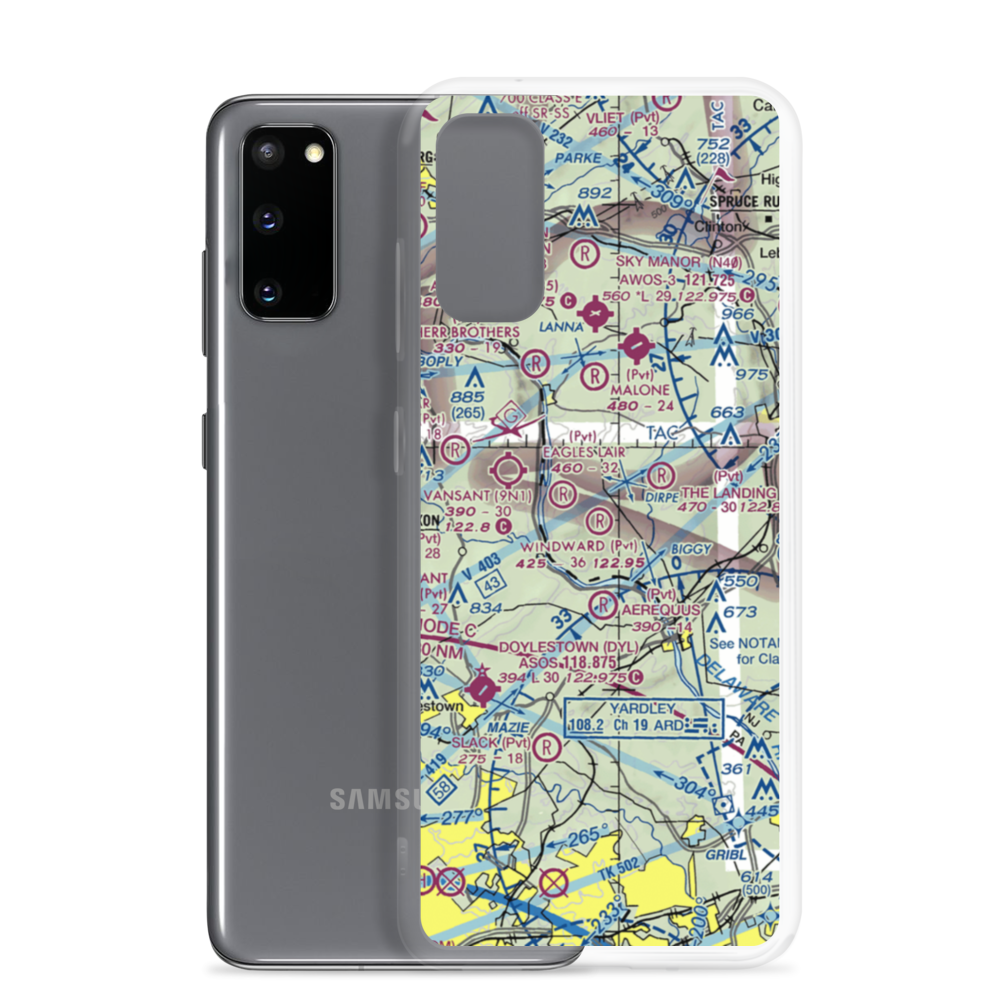 Windward Farms Airport (4NJ0) VFR Sectional Samsung Case Samsung Galaxy S20 model shown