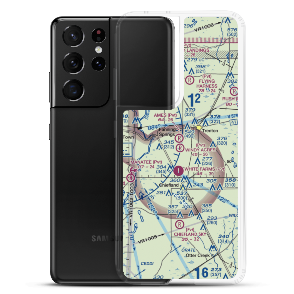 Windy Acres Airport (6FD0) VFR Sectional Samsung Case Samsung Galaxy S21 Ultra model shown