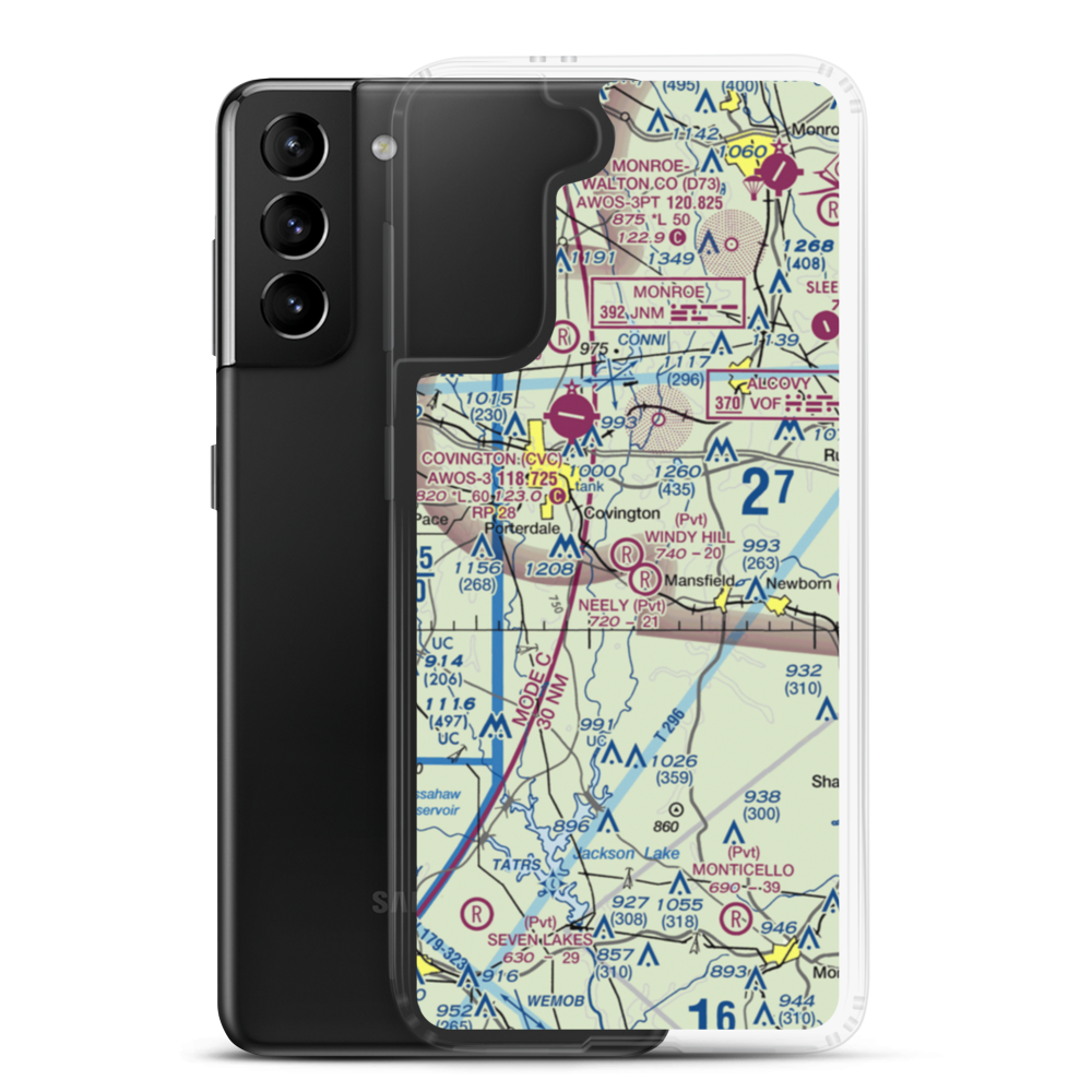 Windy Hill Airport (GA83) VFR Sectional Samsung Case Samsung Galaxy S21 Plus model shown