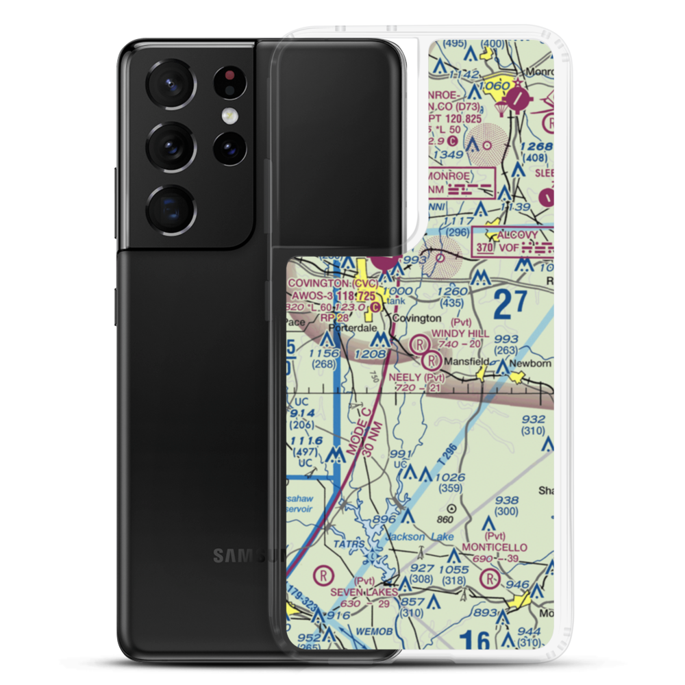 Windy Hill Airport (GA83) VFR Sectional Samsung Case Samsung Galaxy S21 Ultra model shown