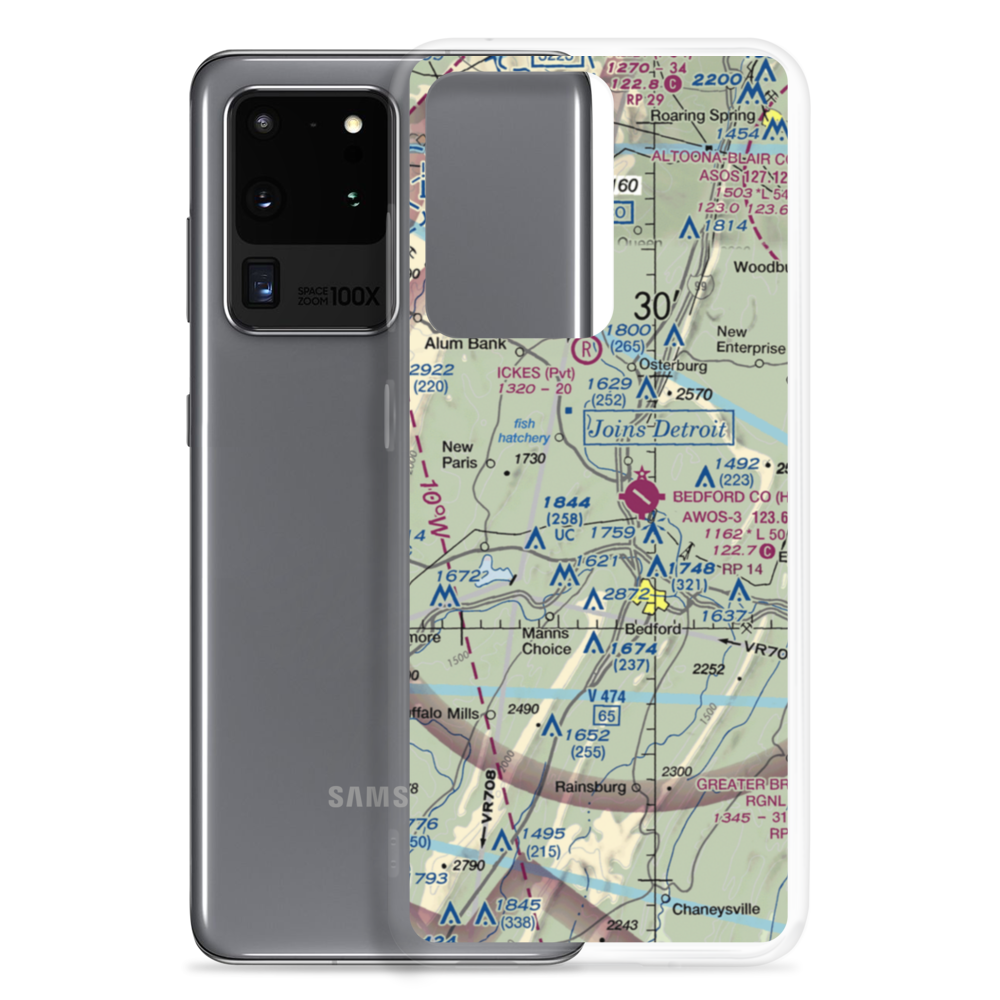 Windy Hill Airport (PS23) VFR Sectional Samsung Case Samsung Galaxy S20 Ultra model shown