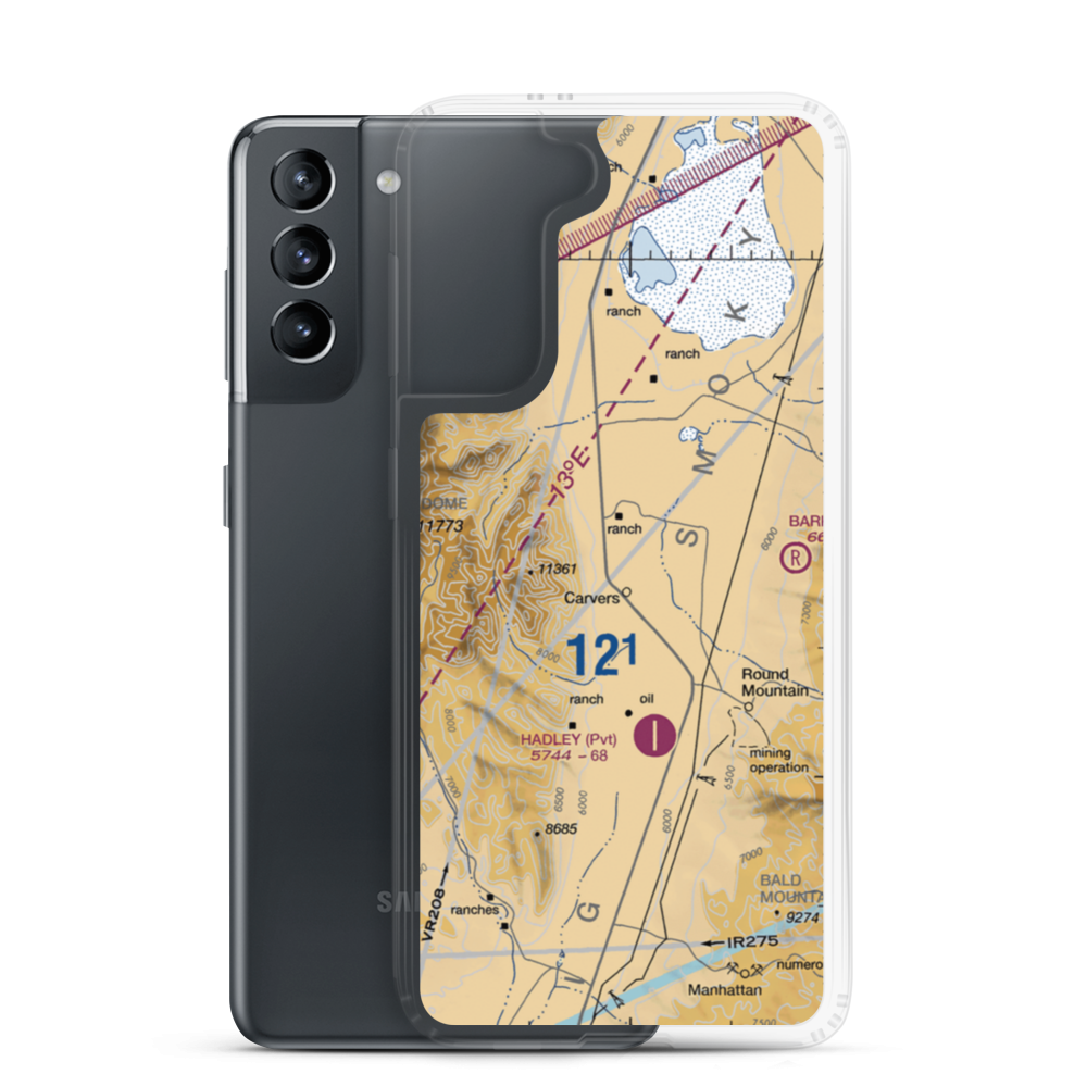 Wine Glass Ranch Airport (NV56) VFR Sectional Samsung Case Samsung Galaxy S21 model shown