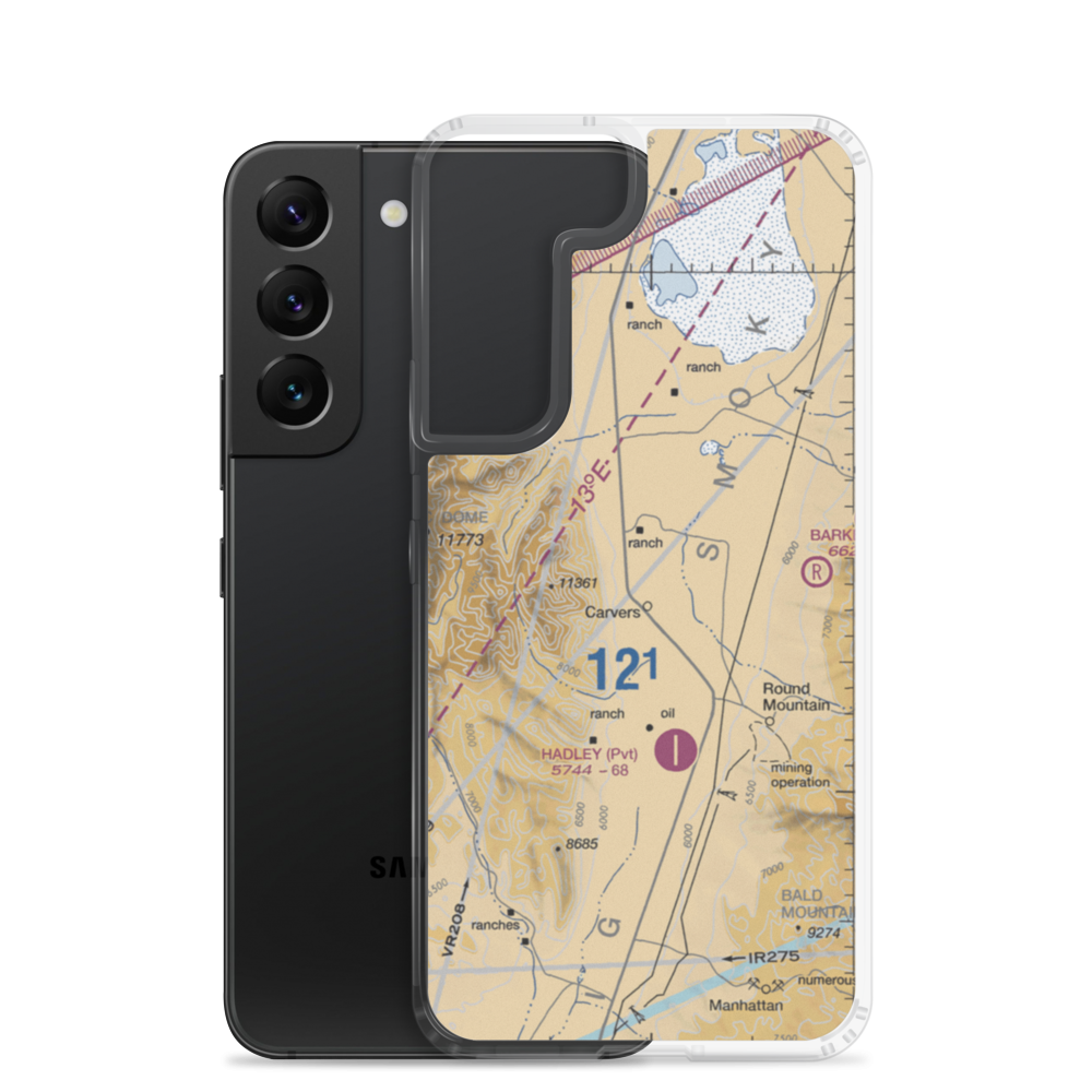 Wine Glass Ranch Airport (NV56) VFR Sectional Samsung Case Samsung Galaxy S22 model shown