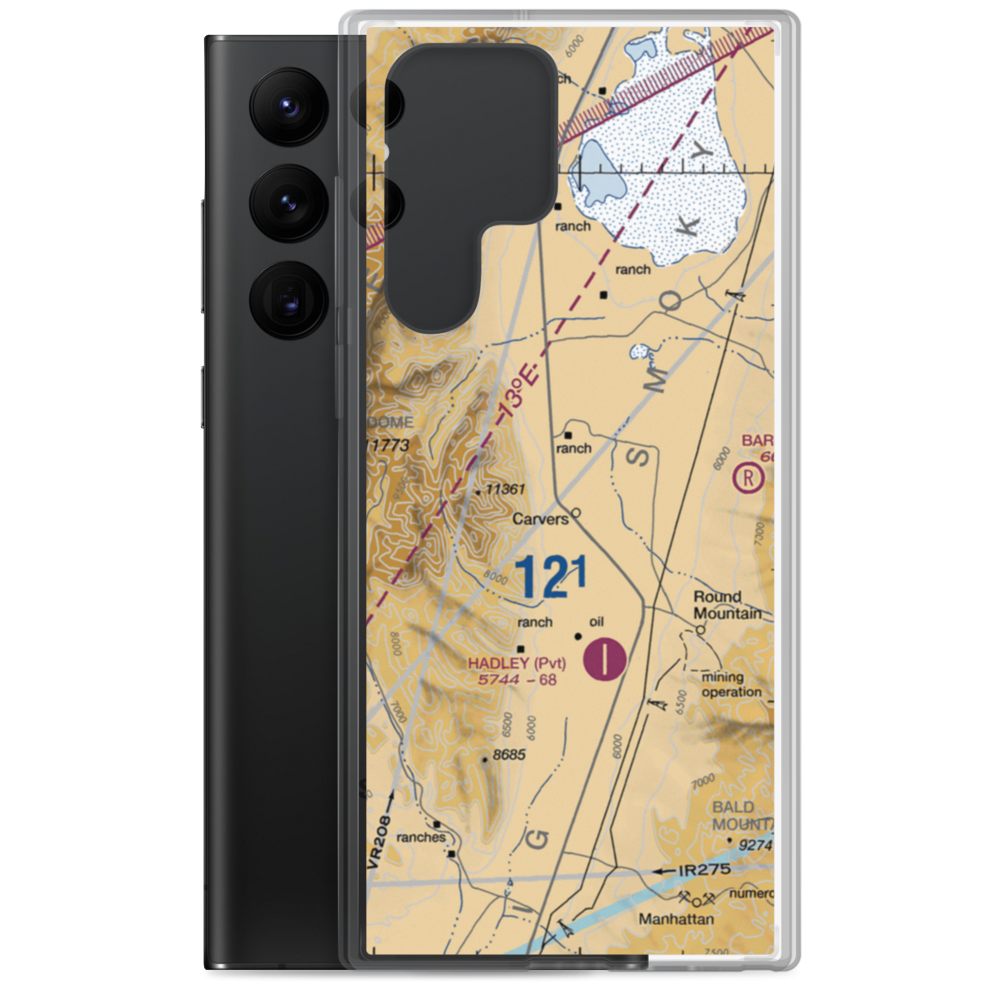Wine Glass Ranch Airport (NV56) VFR Sectional Samsung Case Samsung Galaxy S22 Ultra model shown