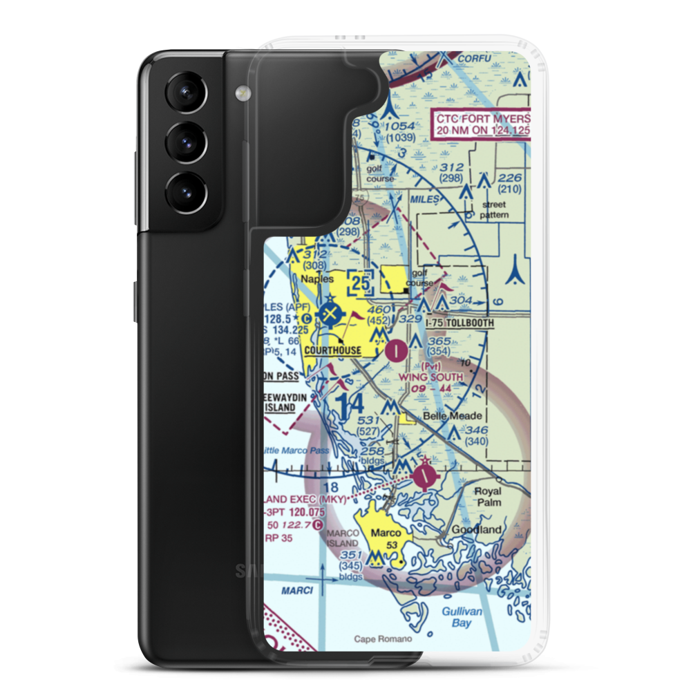 Wing South Airpark (FA37) VFR Sectional Samsung Case Samsung Galaxy S21 Plus model shown