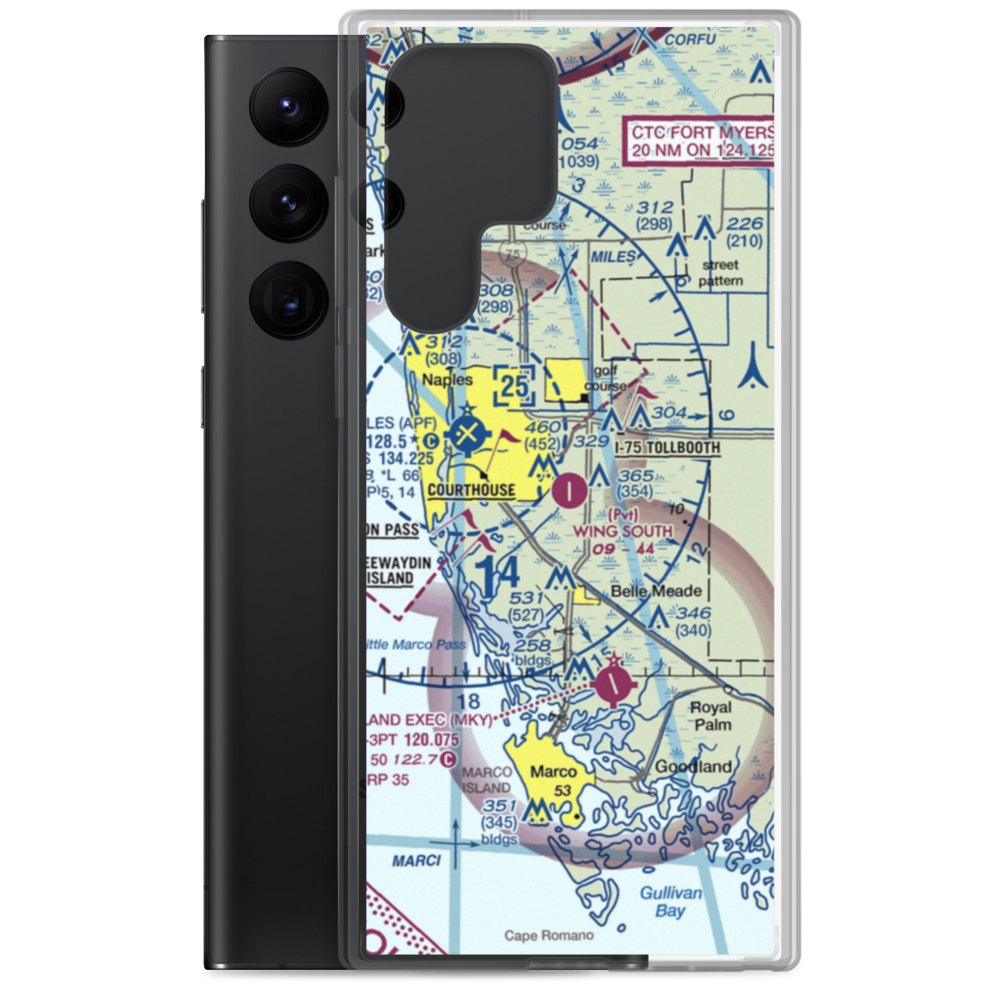 Wing South Airpark (FA37) VFR Sectional Samsung Case Samsung Galaxy S22 Ultra model shown