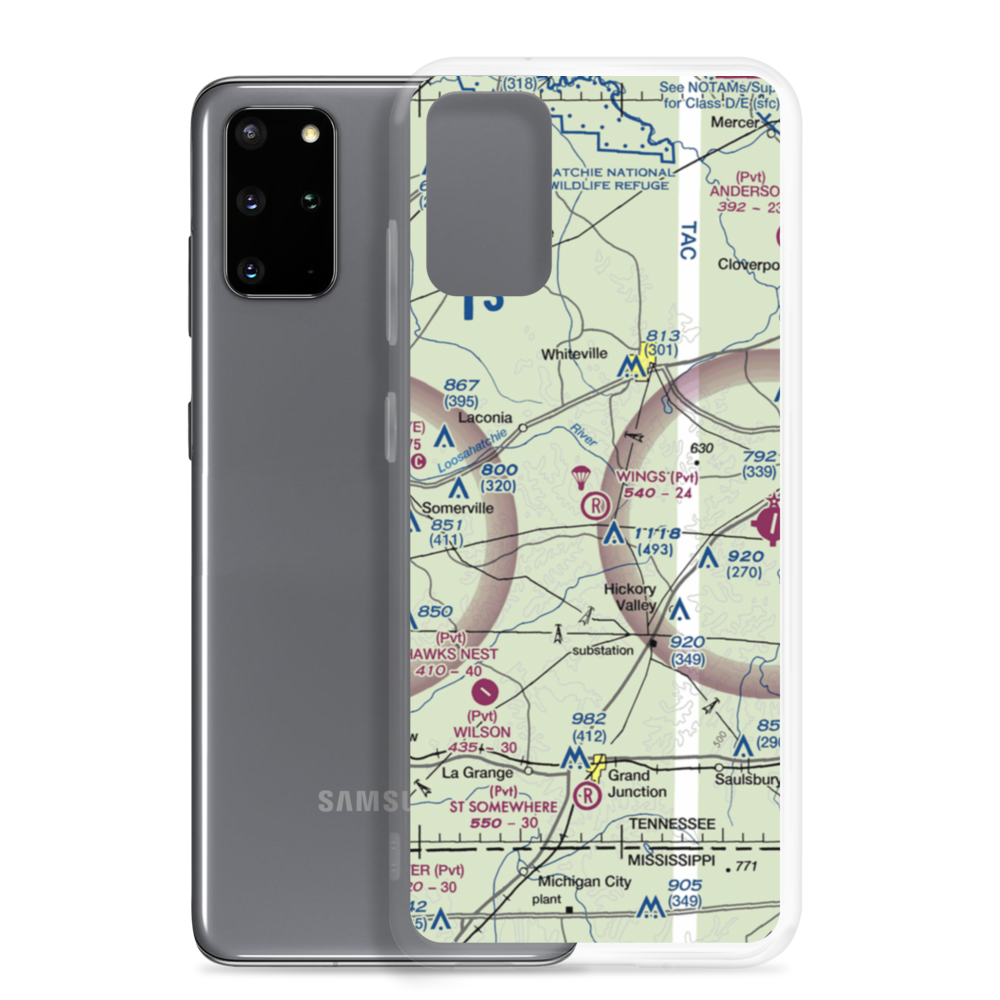Wings Field (2TN2) VFR Sectional Samsung Case Samsung Galaxy S20 Plus model shown
