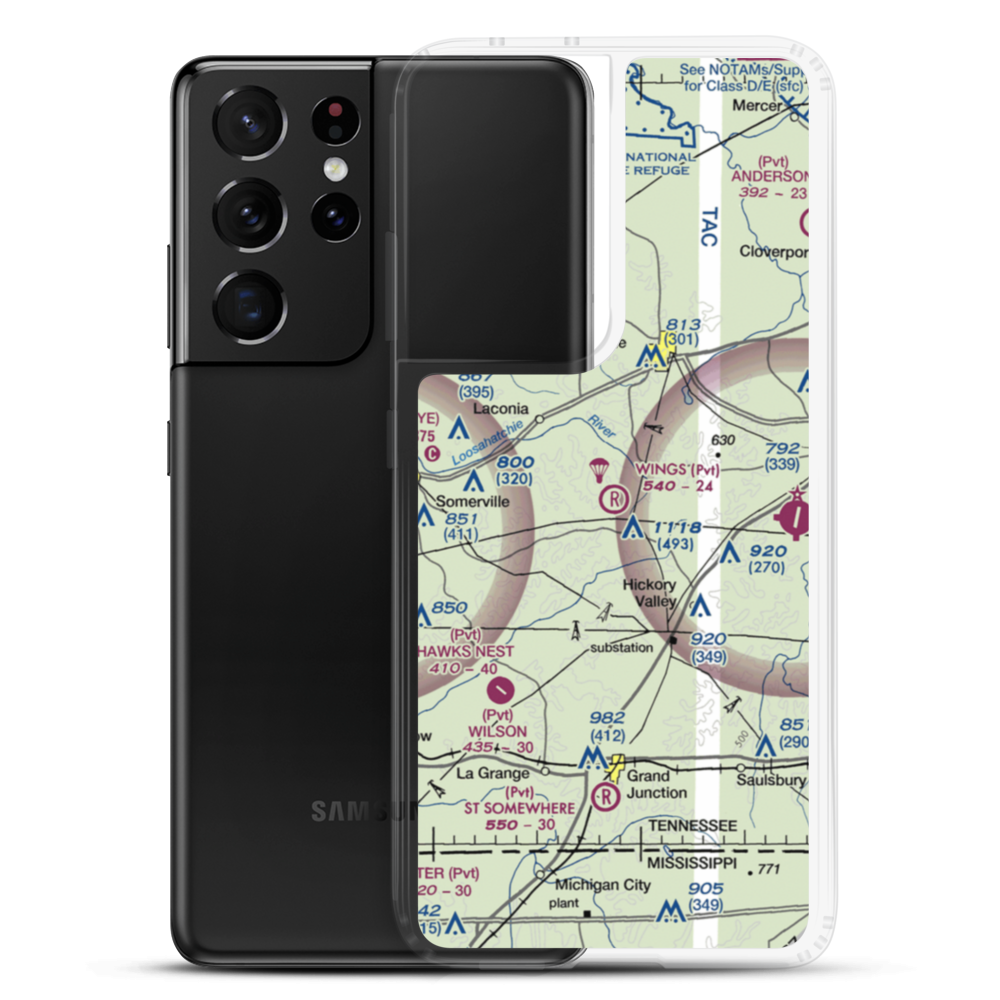 Wings Field (2TN2) VFR Sectional Samsung Case Samsung Galaxy S21 Ultra model shown