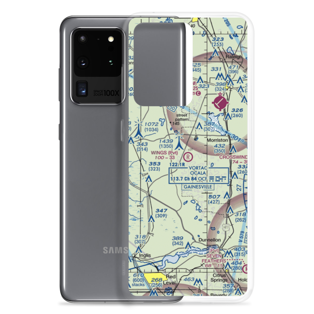 Wings Field (96FL) VFR Sectional Samsung Case Samsung Galaxy S20 Ultra model shown