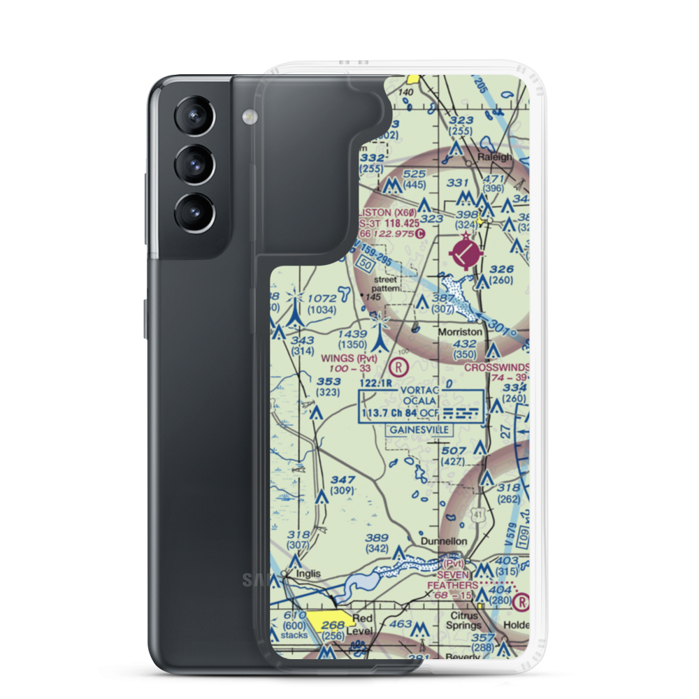 Wings Field (96FL) VFR Sectional Samsung Case Samsung Galaxy S21 model shown