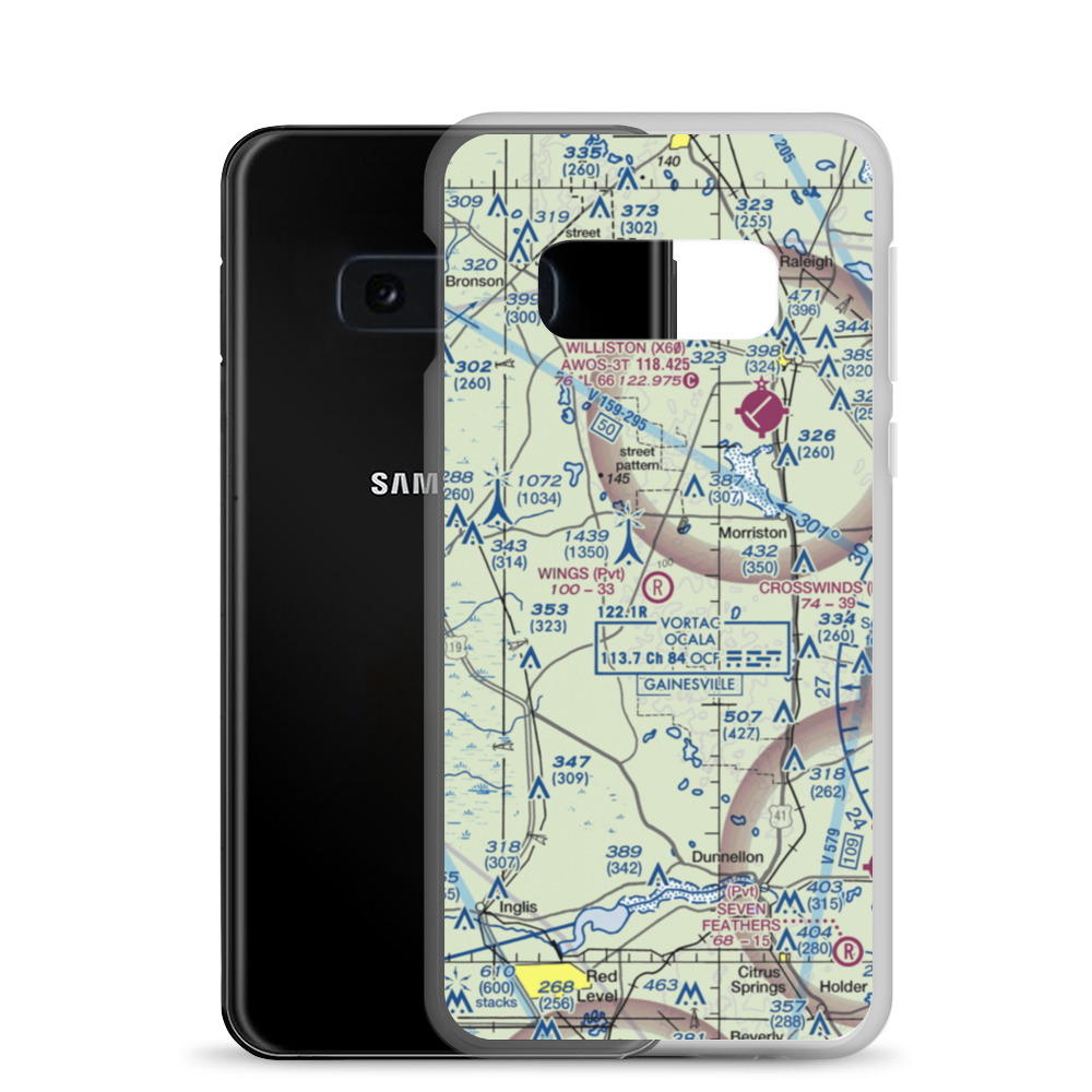 Wings Field (96FL) VFR Sectional Samsung Case Samsung Galaxy S10e model shown