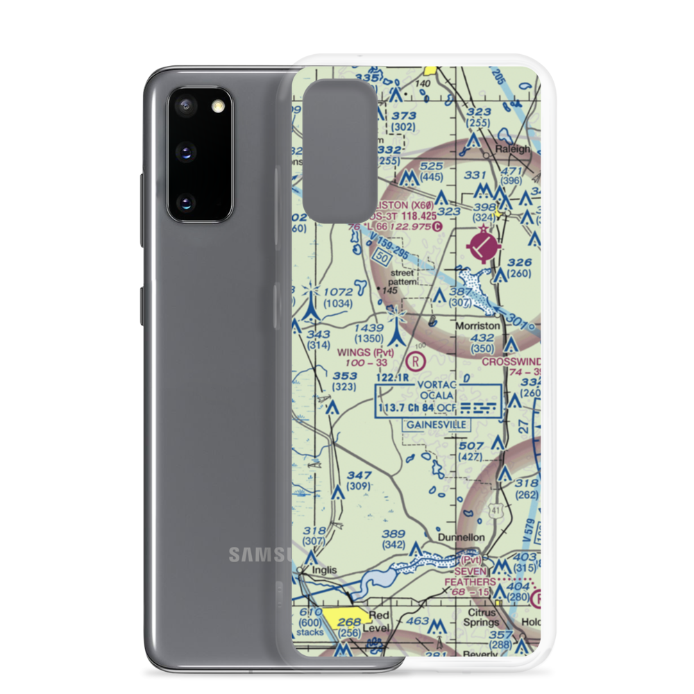Wings Field (96FL) VFR Sectional Samsung Case Samsung Galaxy S20 model shown