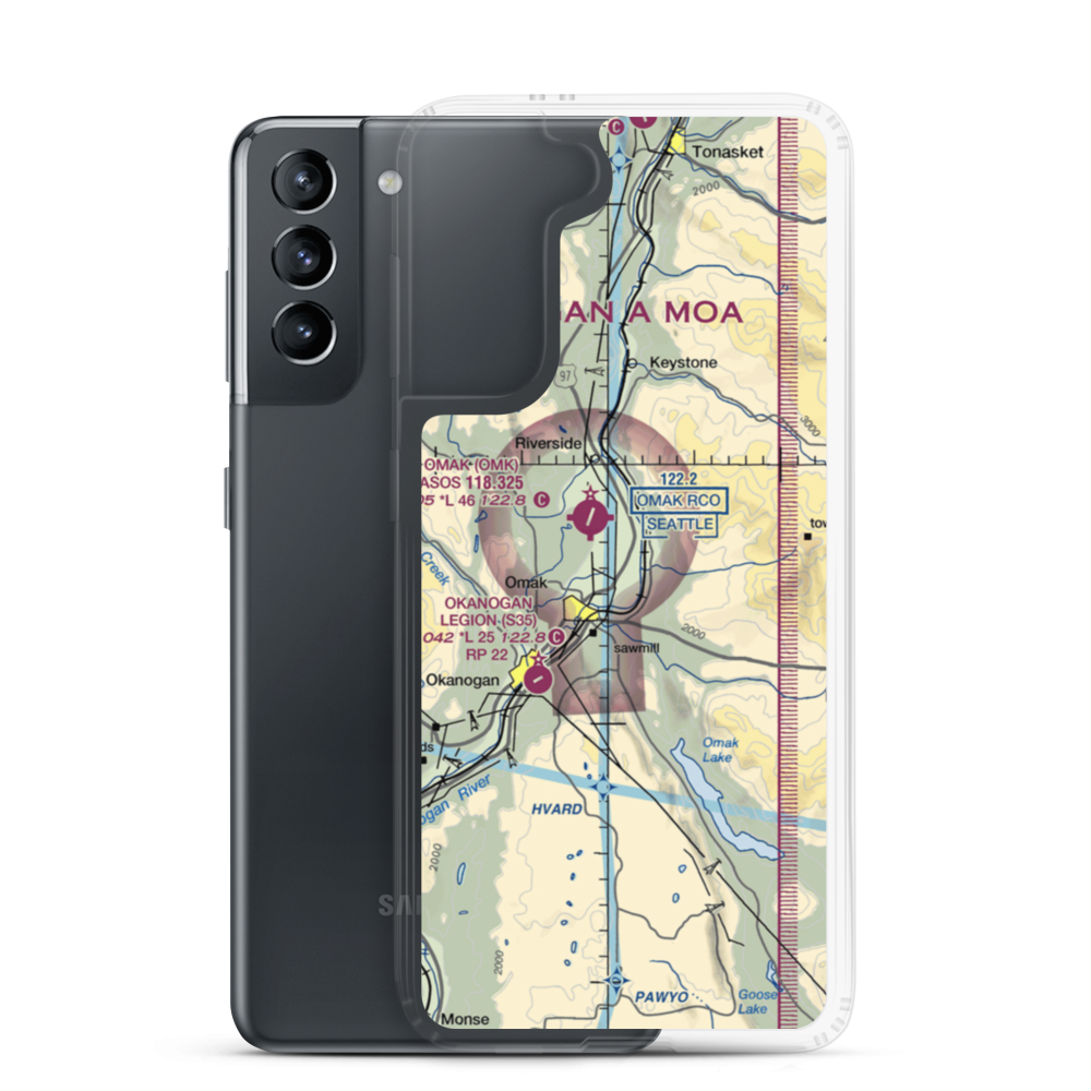 Wings For Christ Airport (0WN9) VFR Sectional Samsung Case Samsung Galaxy S21 model shown