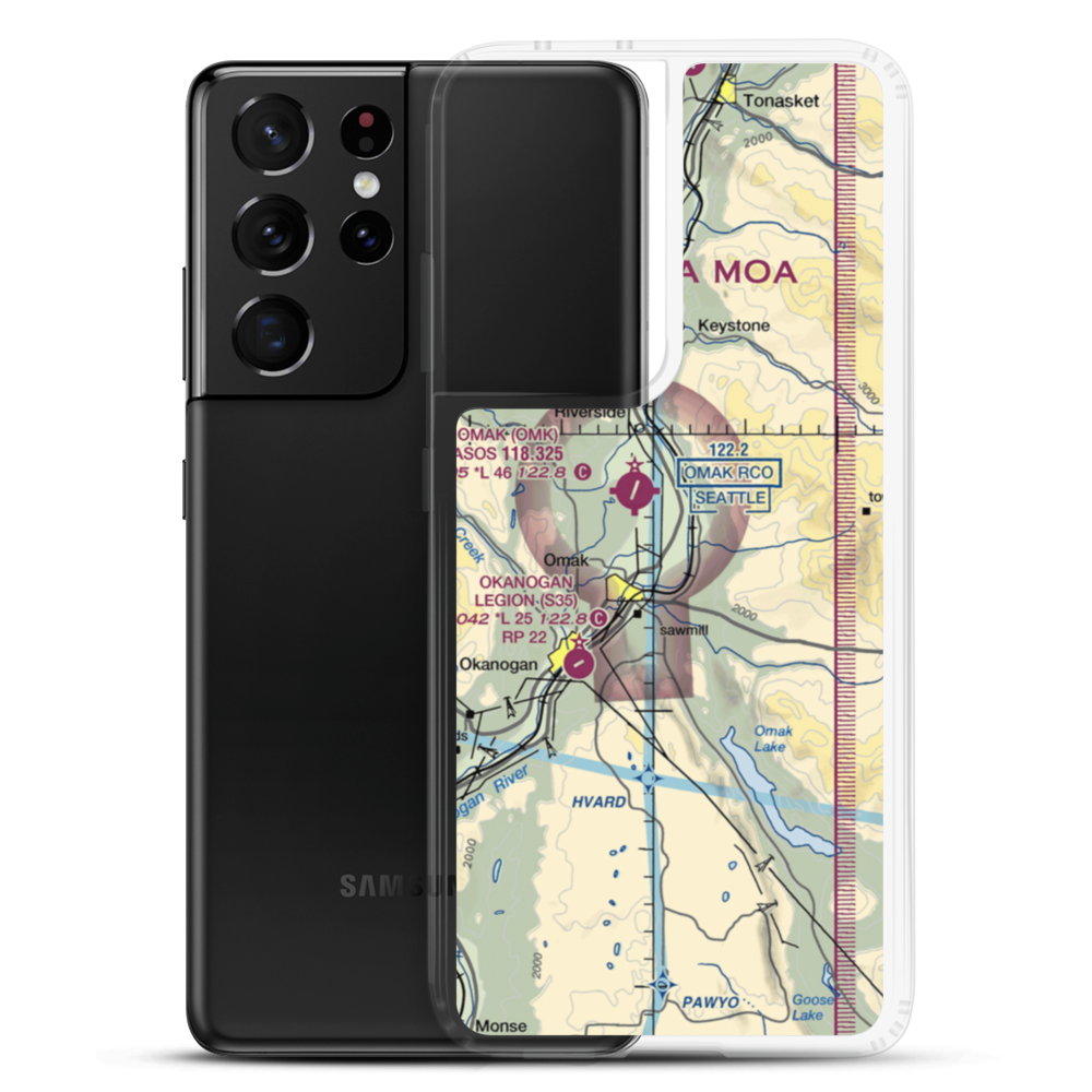 Wings For Christ Airport (0WN9) VFR Sectional Samsung Case Samsung Galaxy S21 Ultra model shown