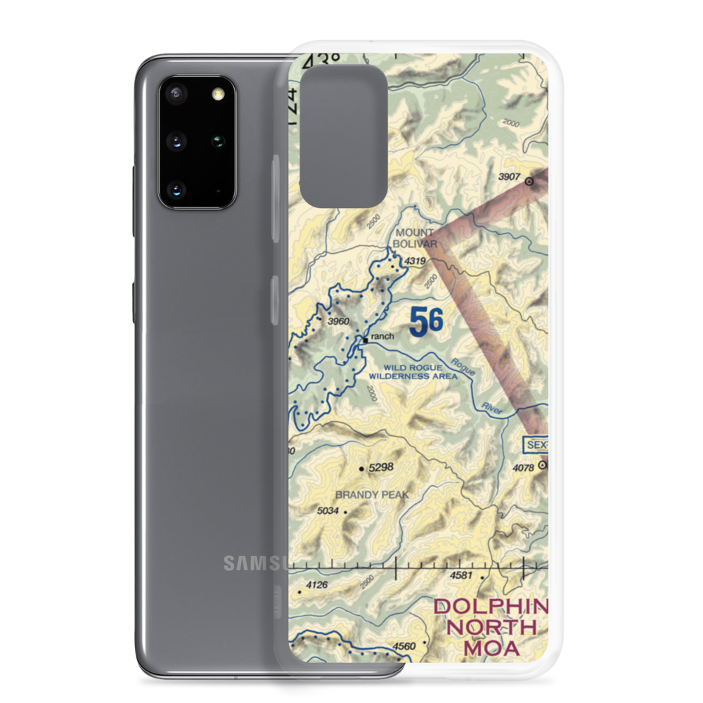 Winkle Bar Airport (OR74) VFR Sectional Samsung Case Samsung Galaxy S20 Plus model shown