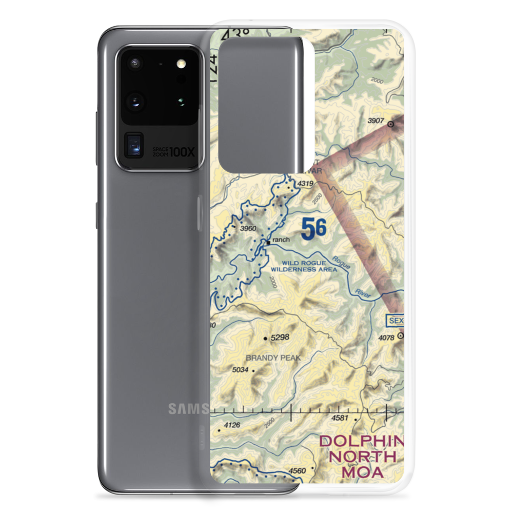 Winkle Bar Airport (OR74) VFR Sectional Samsung Case Samsung Galaxy S20 Ultra model shown