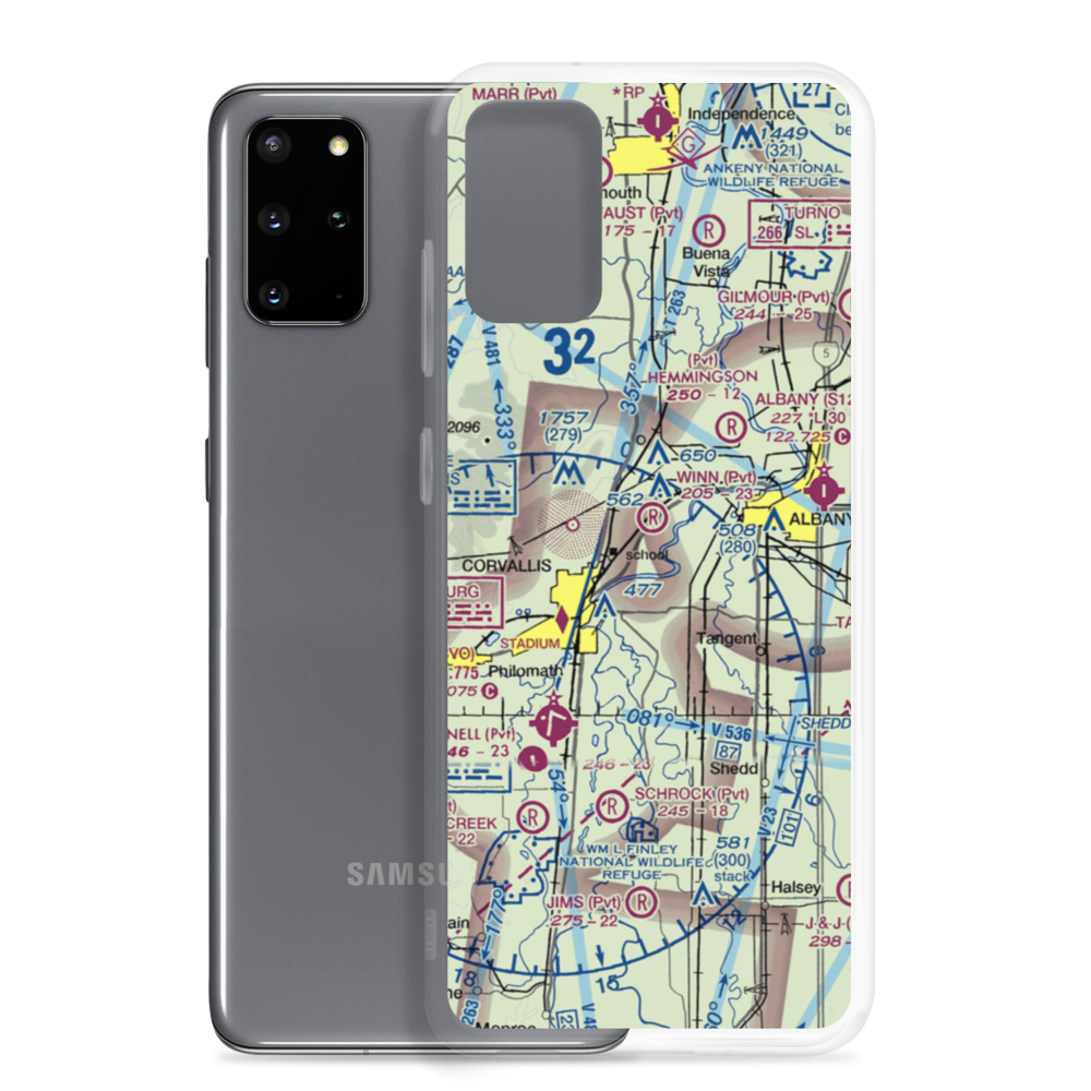 Winn Airport (OR54) VFR Sectional Samsung Case Samsung Galaxy S20 Plus model shown