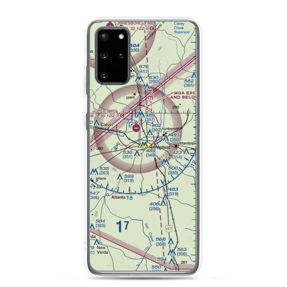 Winn Parish Medical Center Heliport (0L6) VFR Sectional Samsung Case Samsung Galaxy S20 Plus model shown