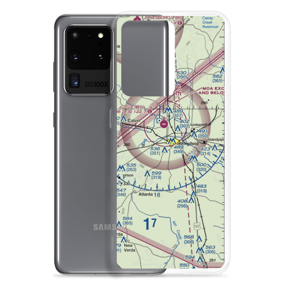 Winn Parish Medical Center Heliport (0L6) VFR Sectional Samsung Case Samsung Galaxy S20 Ultra model shown