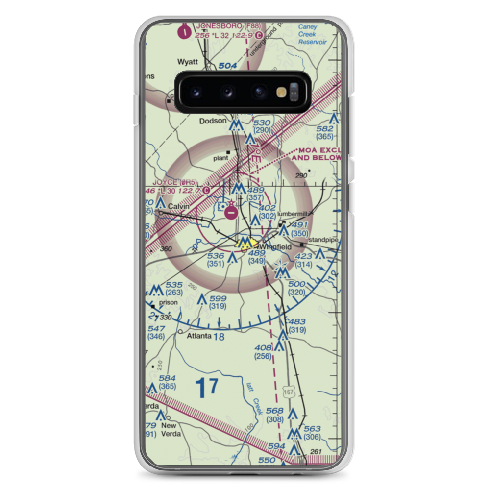 Winn Parish Medical Center Heliport (0L6) VFR Sectional Samsung Case Samsung Galaxy S10+ model shown