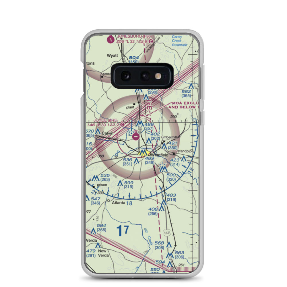 Winn Parish Medical Center Heliport (0L6) VFR Sectional Samsung Case Samsung Galaxy S10e model shown