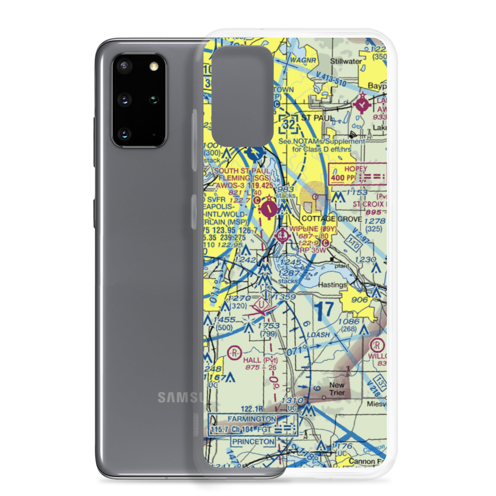 Winner's Landing Seaplane Base (0MN0) VFR Sectional Samsung Case Samsung Galaxy S20 Plus model shown