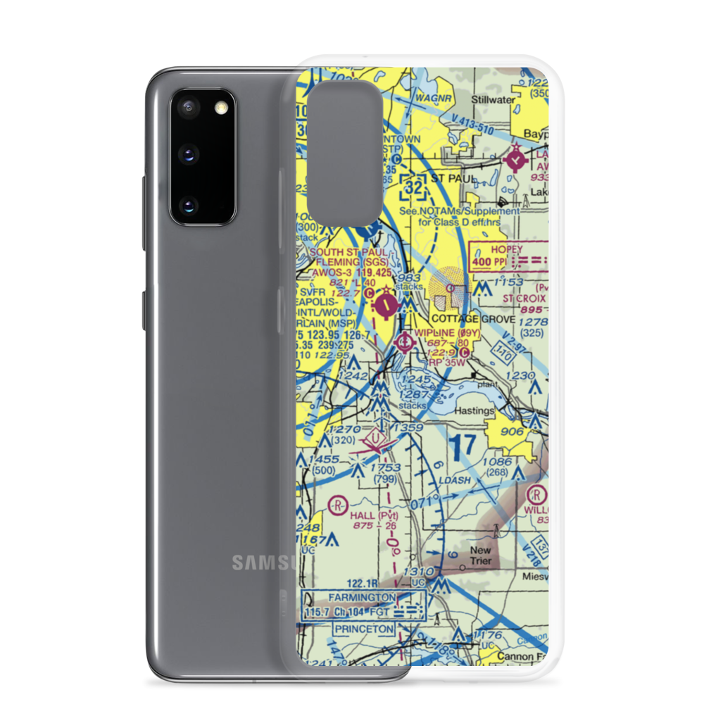 Winner's Landing Seaplane Base (0MN0) VFR Sectional Samsung Case Samsung Galaxy S20 model shown