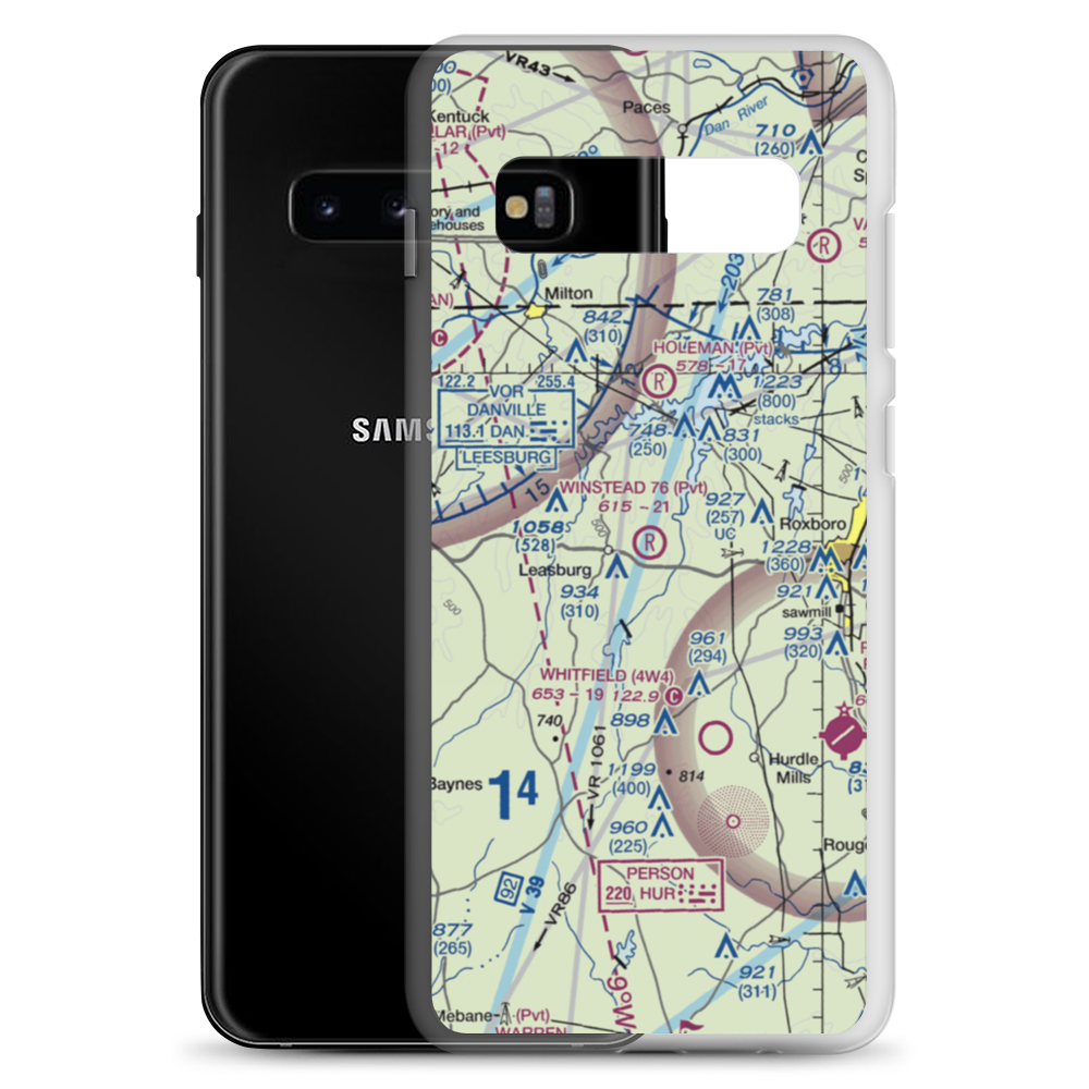 Winstead '76' Airport (68NC) VFR Sectional Samsung Case Samsung Galaxy S10+ model shown