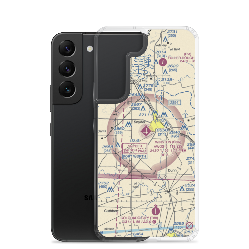 Winston Field (SNK) VFR Sectional Samsung Case Samsung Galaxy S22 model shown