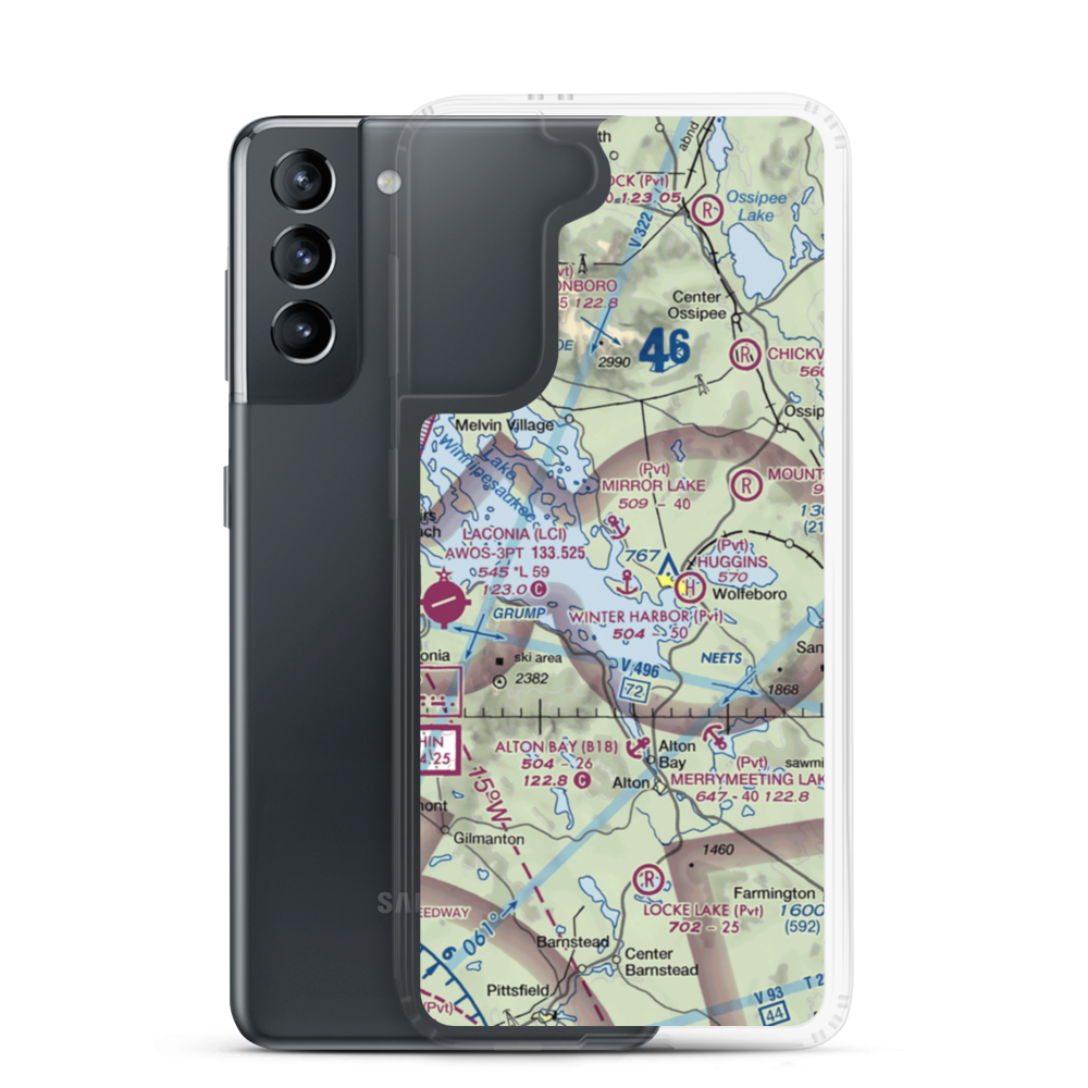 Winter Harbor Seaplane Base (48NH) VFR Sectional Samsung Case Samsung Galaxy S21 model shown