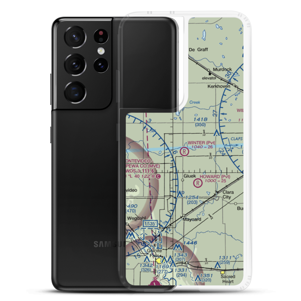 Winter Strip (2MN1) VFR Sectional Samsung Case Samsung Galaxy S21 Ultra model shown