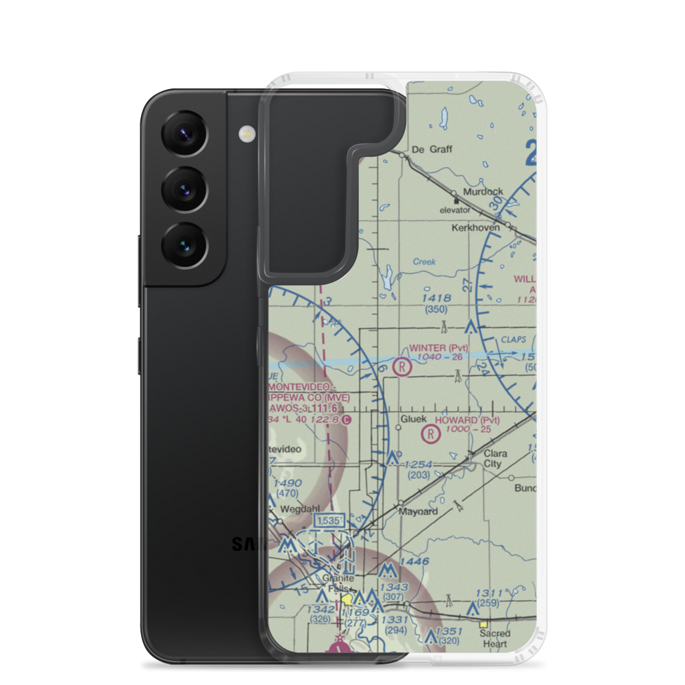 Winter Strip (2MN1) VFR Sectional Samsung Case Samsung Galaxy S22 model shown