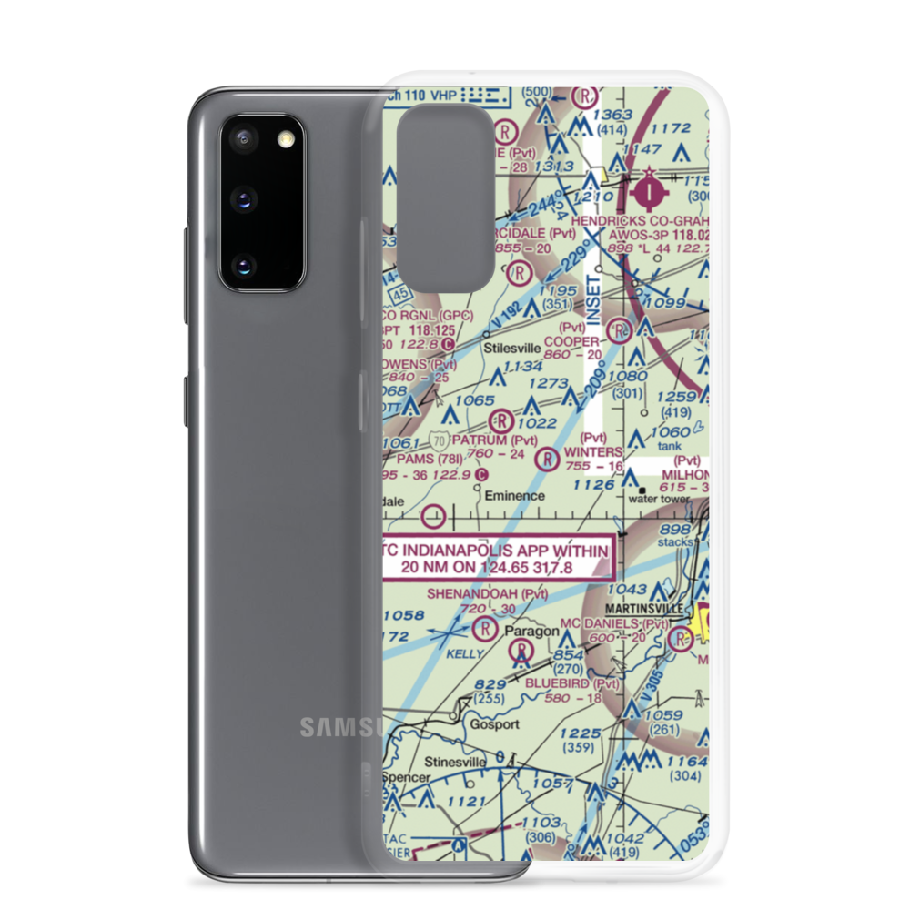 Winters Airport (0II9) VFR Sectional Samsung Case Samsung Galaxy S20 model shown