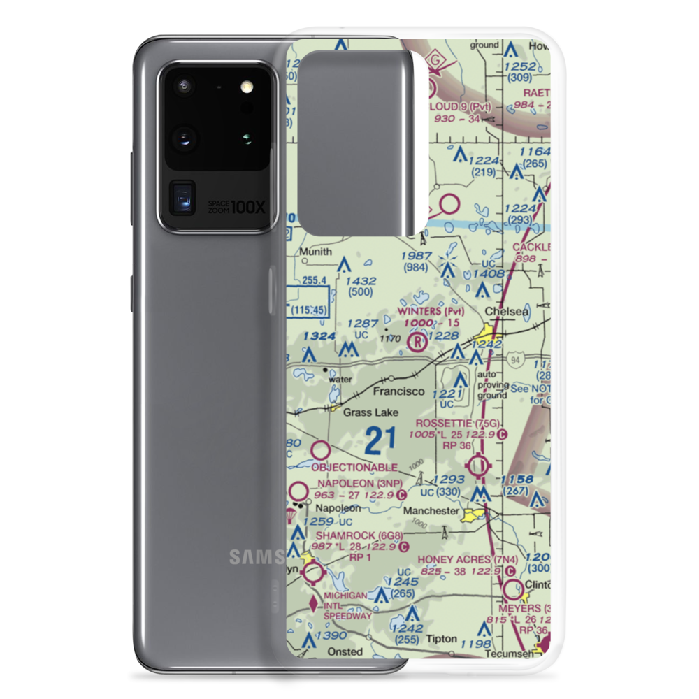Winters Field (8MI9) VFR Sectional Samsung Case Samsung Galaxy S20 Ultra model shown
