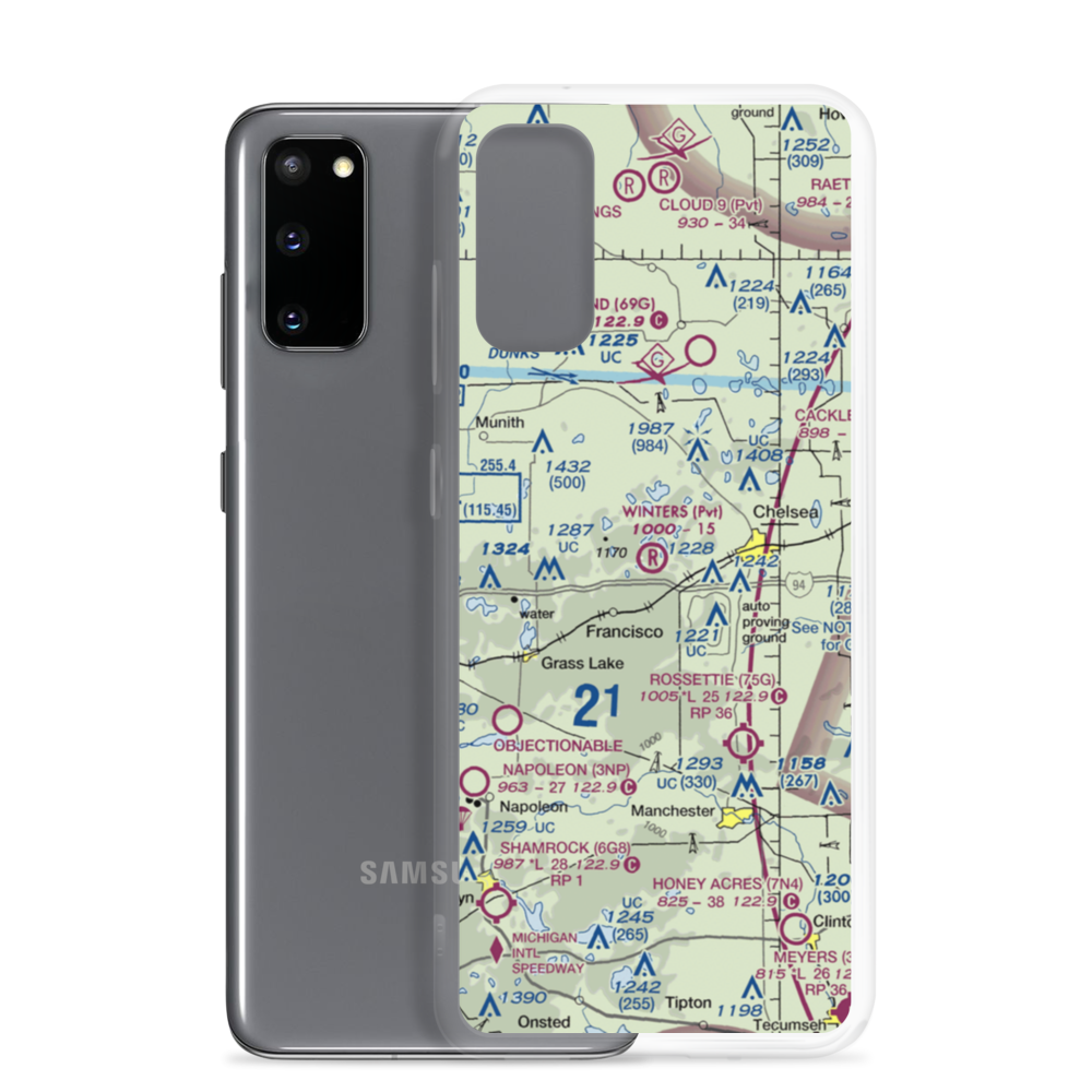 Winters Field (8MI9) VFR Sectional Samsung Case Samsung Galaxy S20 model shown