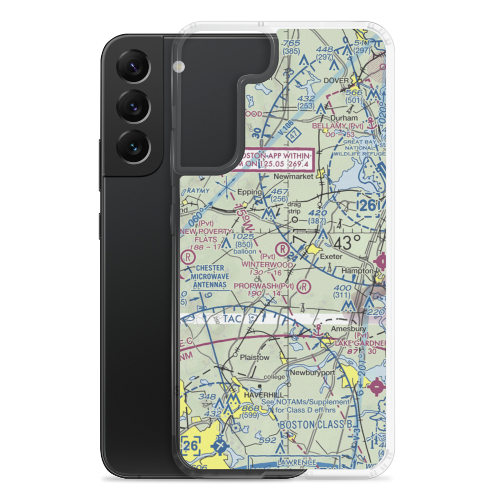 Winterwood Airport (NH67) VFR Sectional Samsung Case Samsung Galaxy S22 Plus model shown