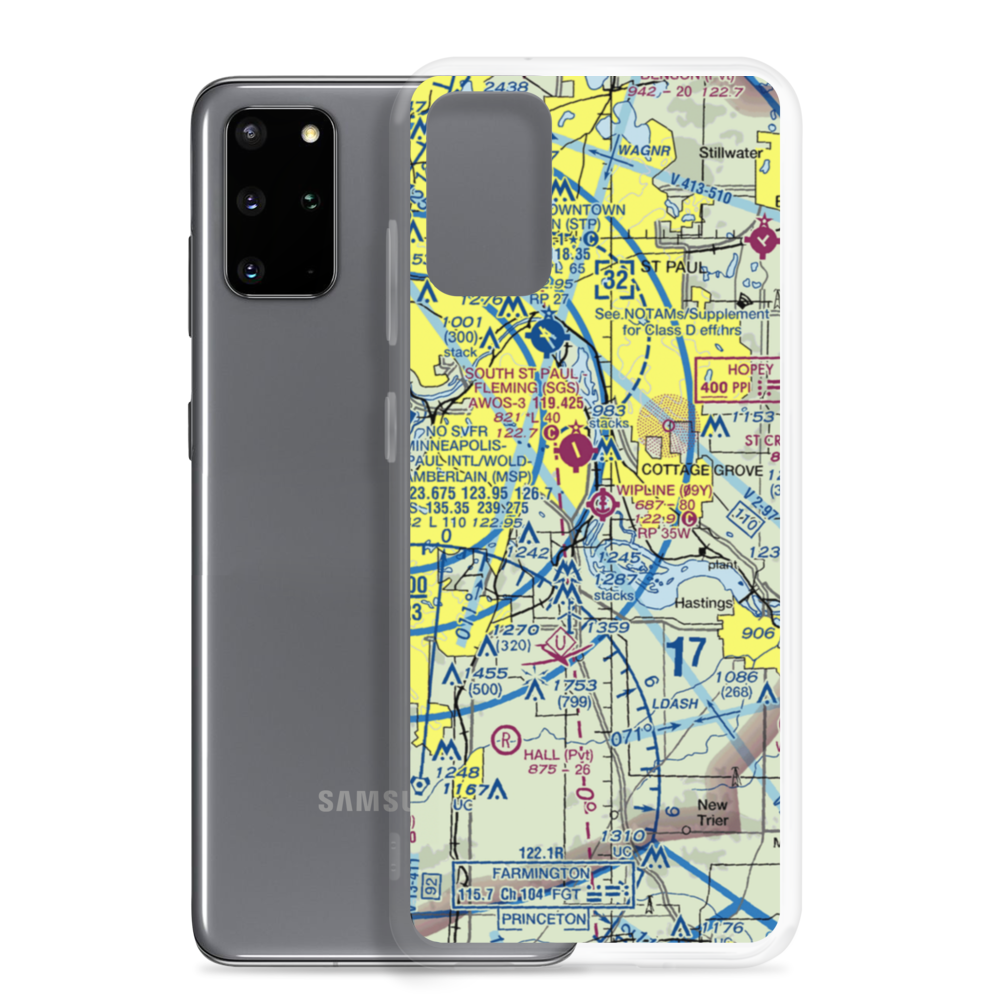 Wipline Seaplane Base (09Y) VFR Sectional Samsung Case Samsung Galaxy S20 Plus model shown