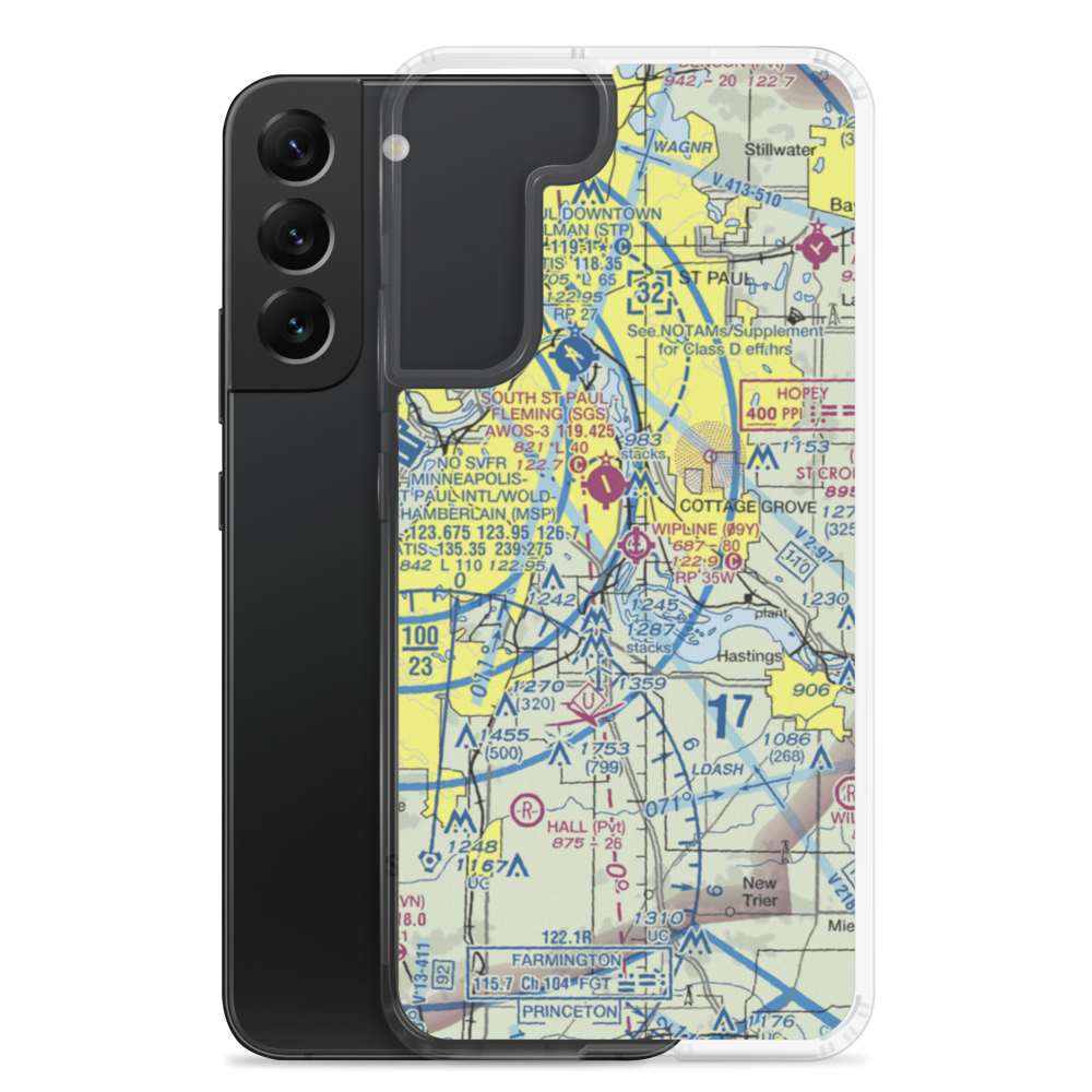 Wipline Seaplane Base (09Y) VFR Sectional Samsung Case Samsung Galaxy S22 Plus model shown