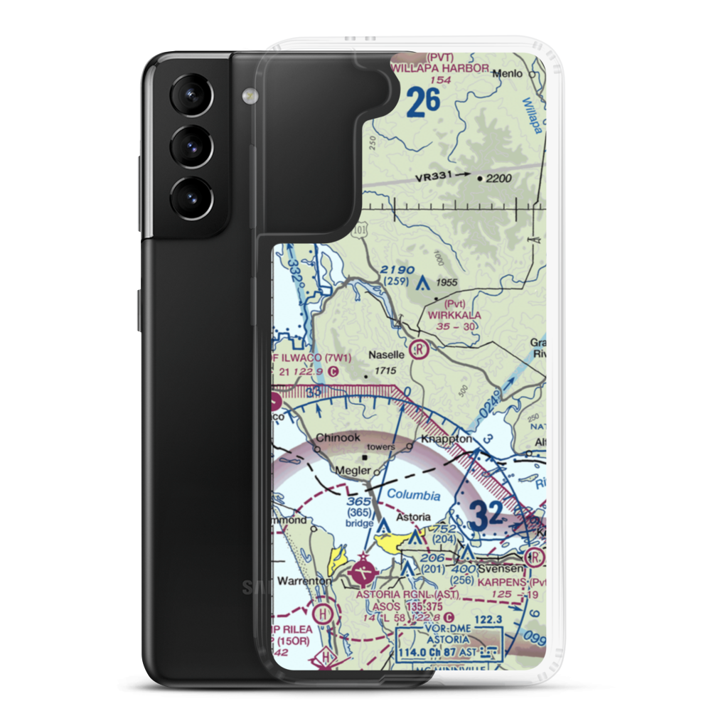 Wirkkala Airport (WA01) VFR Sectional Samsung Case Samsung Galaxy S21 Plus model shown